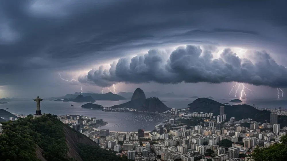 Frente fria traz ventos e chuvas no Dia do Servidor Público