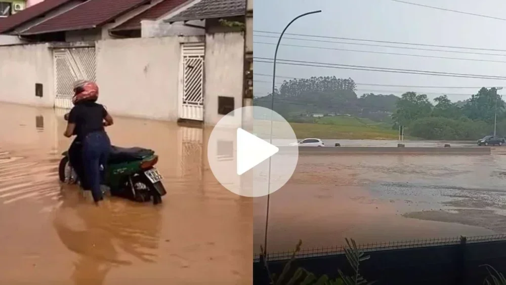 Ciclone Extratropical Causa Alagamentos em Indaial, SC