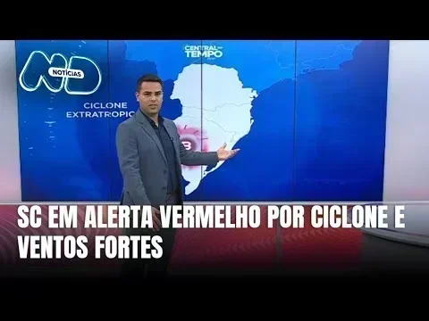 Ciclone Extratropical em SC: Alerta Vermelho e Cuidados Necessários
