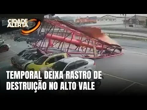 Desastre no Alto Vale: mais de 200 ocorrências de temporal