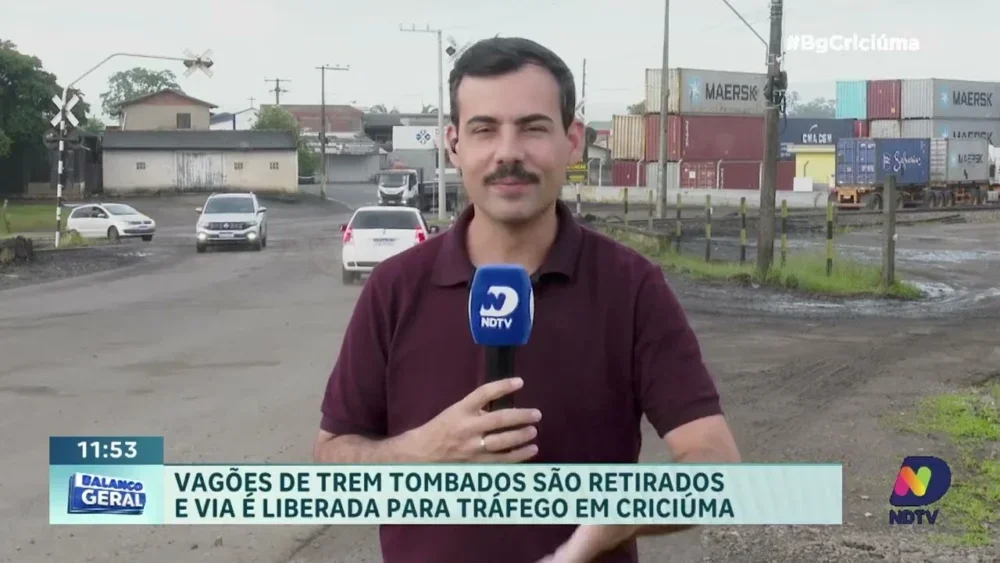 Remoção de trem descarrilado em Criciúma é finalizada