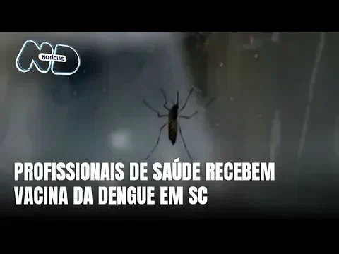 Vacinação contra dengue inicia em SC para profissionais de saúde