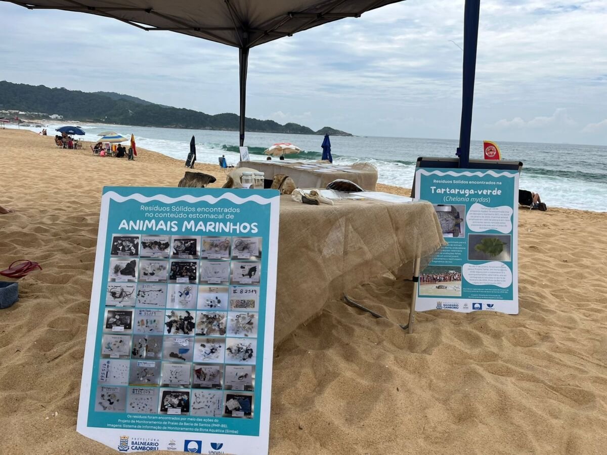 Balneário Camboriú promove educação ambiental nas praias com Bandeira Azul