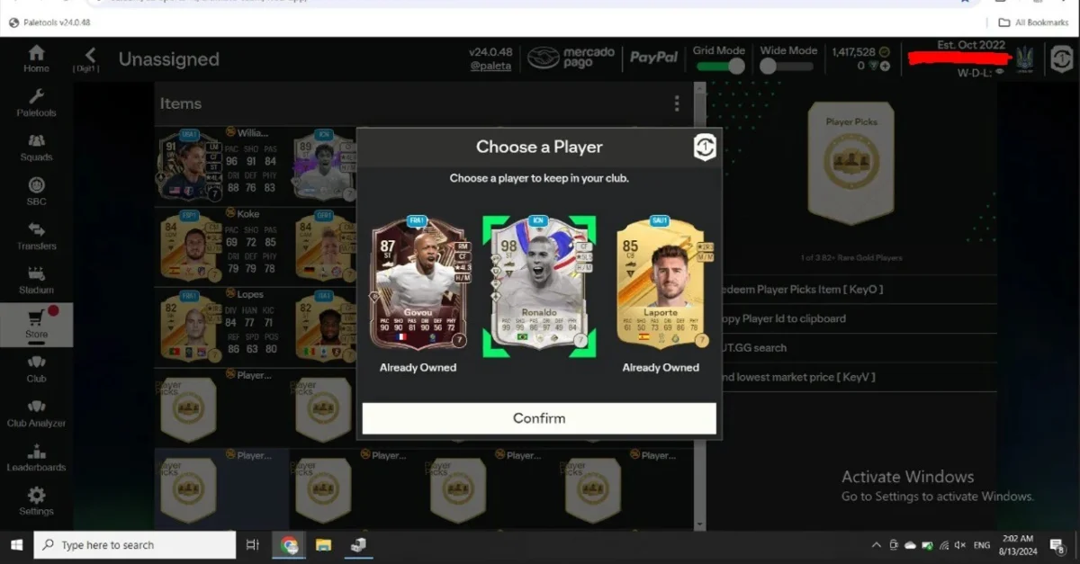 Electronic Arts proíbe Paletools no EA Sports FC 26 e alerta sobre banimentos