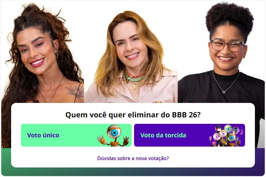 Gshow abre votação do Primeiro Paredão do BBB 26; saiba como participar agora