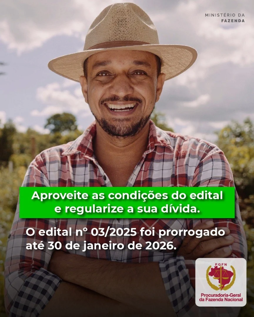 PGFN revela que Desenrola Rural regulariza dívidas de 440 mil produtores até 2026