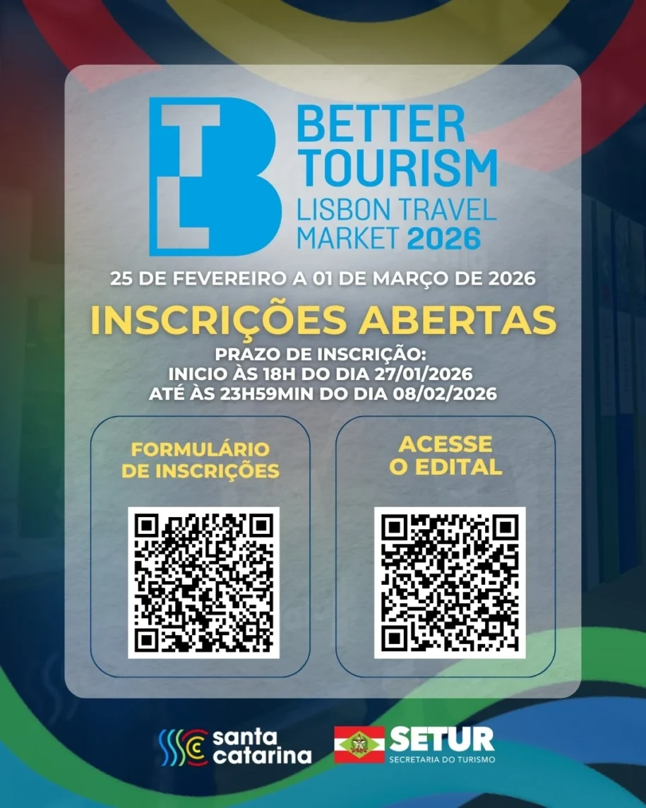 Santa Catarina confirma estande na BTL – Lisboa 2026; inscrições vão até fevereiro