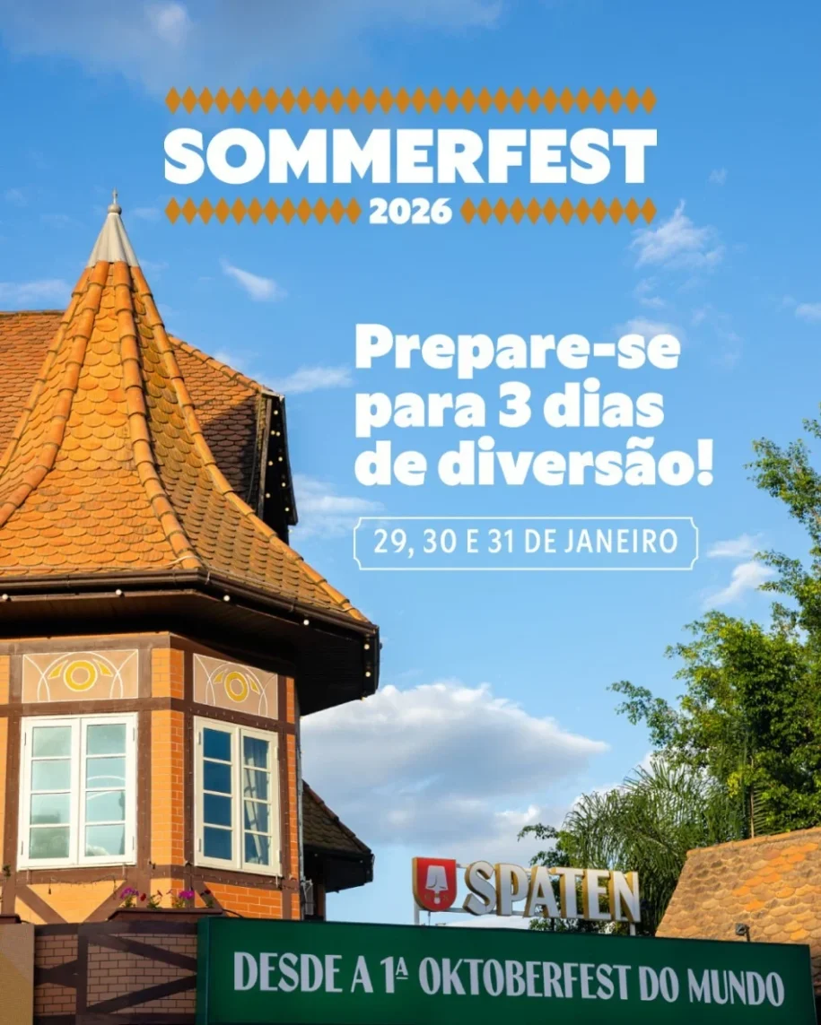 Sommerfest e Sommer Festival agitam Blumenau com música e gastronomia até sábado