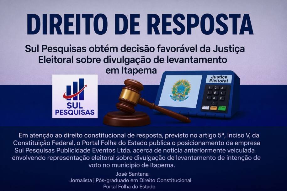 091ª Zona Eleitoral de Itapema rejeita pedido do MP e absolve Sul Pesquisas