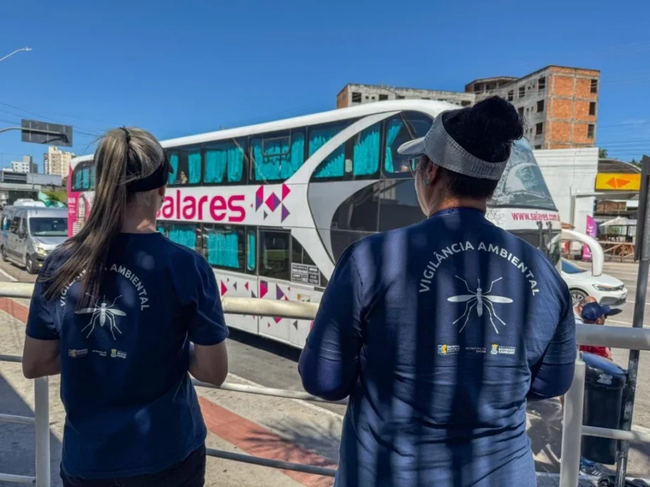 Balneário Camboriú intensifica orientações sobre dengue em ônibus turísticos