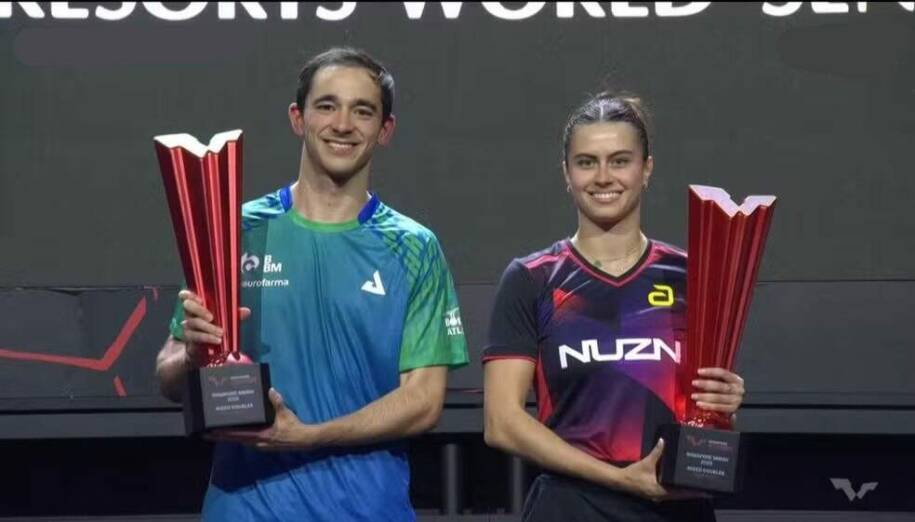 Bruna Takahashi e Hugo Calderano conquistam título inédito em Singapura e fazem história