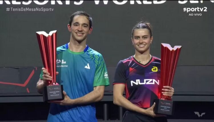 Calderano e Takahashi fazem história ao vencerem WTT Singapura Smash e quebram hegemonia asiática