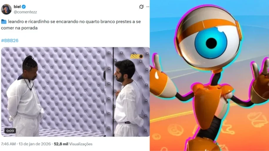 Chaiany do BBB26 viraliza ao chamar Brigido de Bridgerton e gera polêmica legal