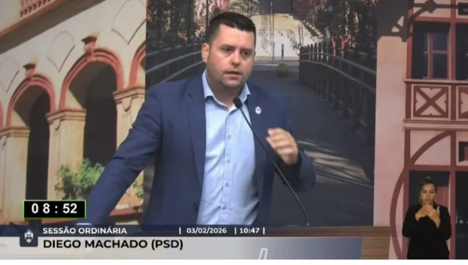 Diego Machado critica Partido NOVO e defende Adriano Silva em Joinville