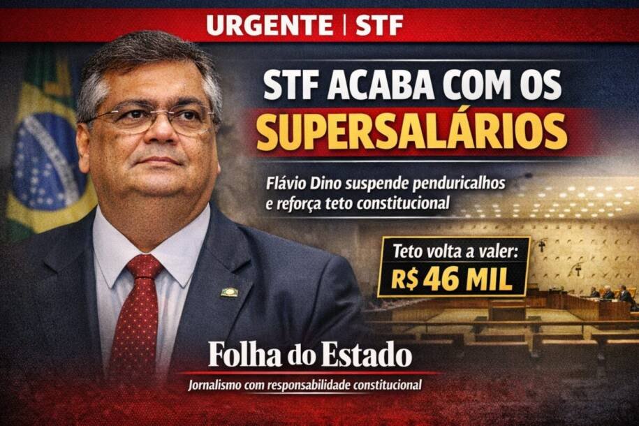 Flávio Dino impõe suspensão de verbas extras e reafirma teto de R$ 46 mil