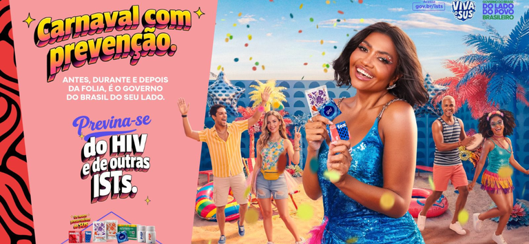 Gaby Amarantos lidera campanha de carnaval e reforça uso de preservativos no Brasil