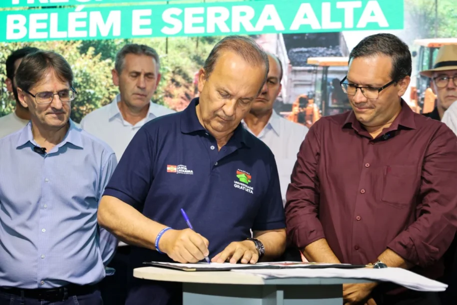Governador Jorginho Mello anuncia pavimentação histórica em Herval d’Oeste
