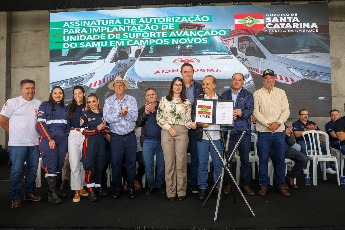 Governador Jorginho Mello autoriza USA do Samu em Campos Novos e promete agilidade