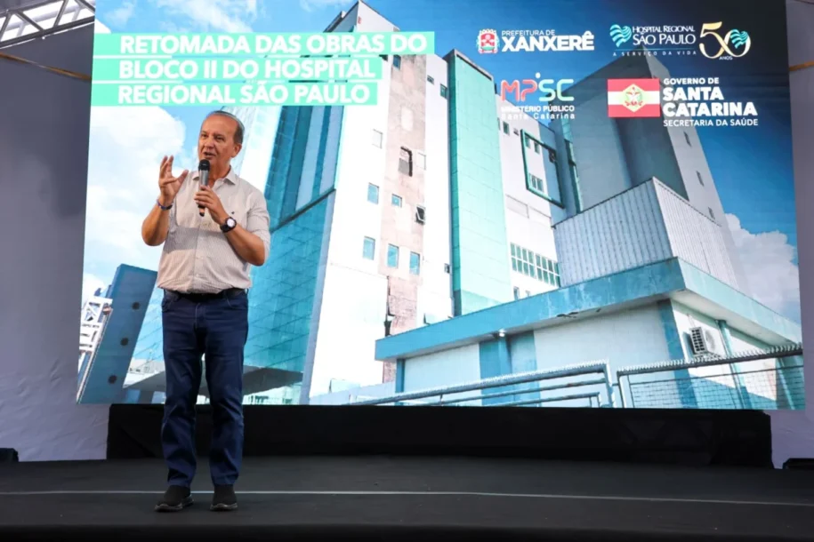 Governo de SC retoma obras do Hospital Regional São Paulo e amplia serviços essenciais