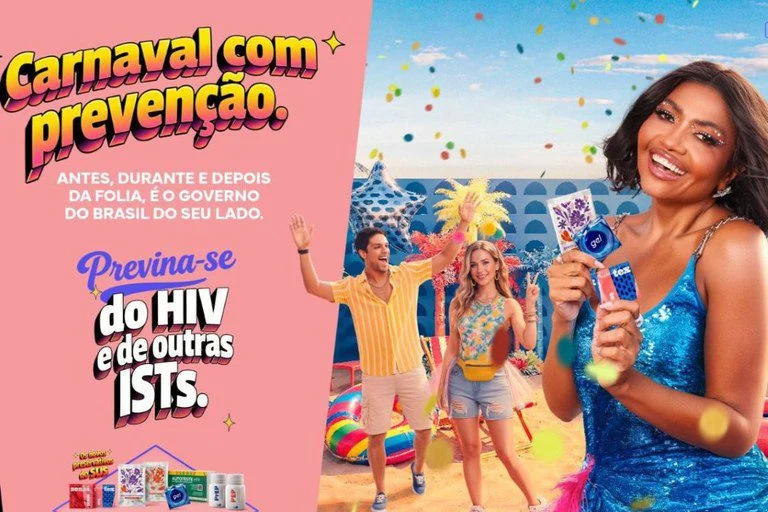 Governo do Brasil lança campanha de carnaval com Gaby Amarantos e 136 milhões de preservativos