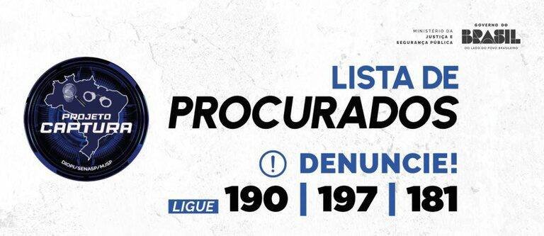 Ministério da Justiça registra 22 prisões em dois meses de plataforma de foragidos