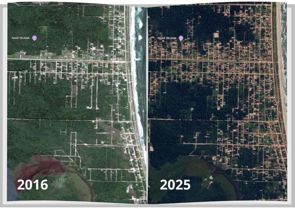 MPSC recomenda suspensão da regularização fundiária na praia do Ervino por riscos ambientais
