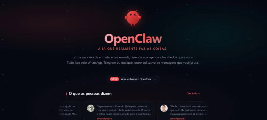 OpenClaw expõe dados pessoais e gera alerta de segurança entre especialistas