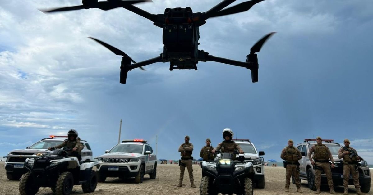 Polícia Militar de Santa Catarina utiliza drones no Carnaval de Balneário Camboriú
