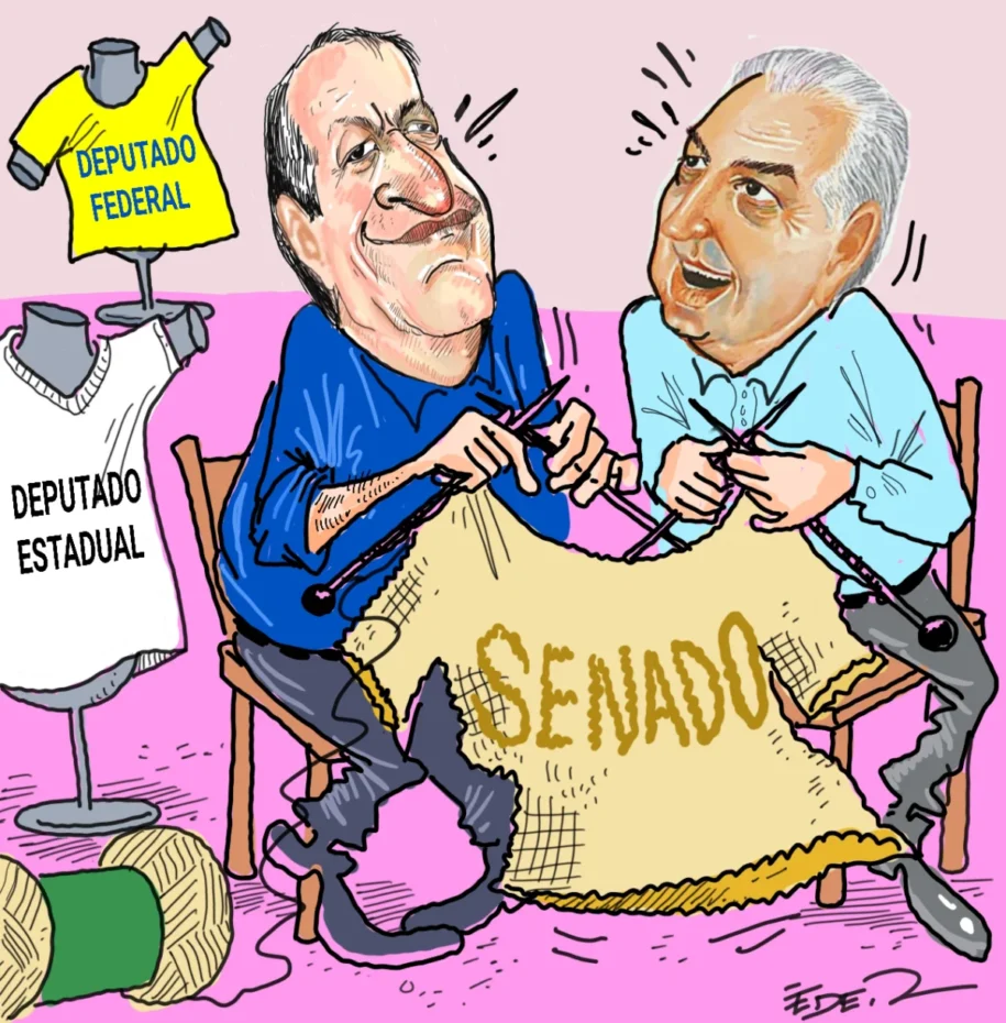 Reinaldo Azambuja e Valdemar Costa Neto articulam chapa para reeleição em MS