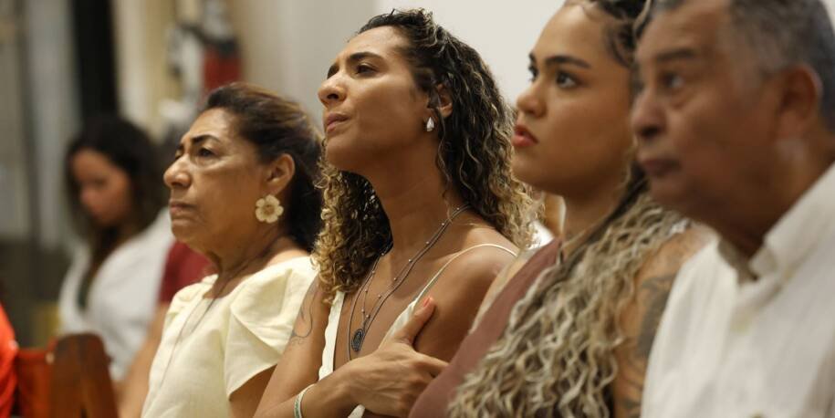 Anielle Franco celebra condenação de mandantes em missa por Marielle e Anderson