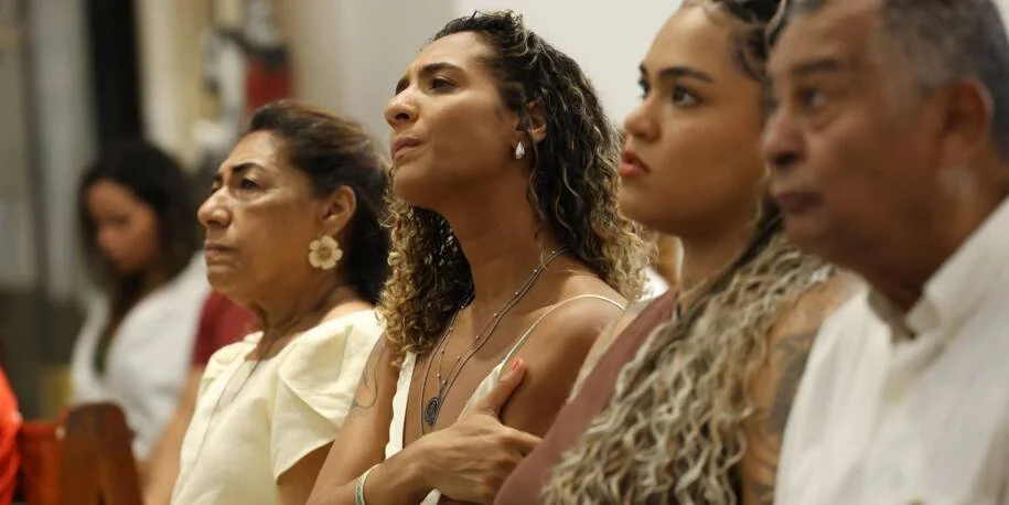 Anielle Franco celebra condenação de mandantes em missa por Marielle e Anderson