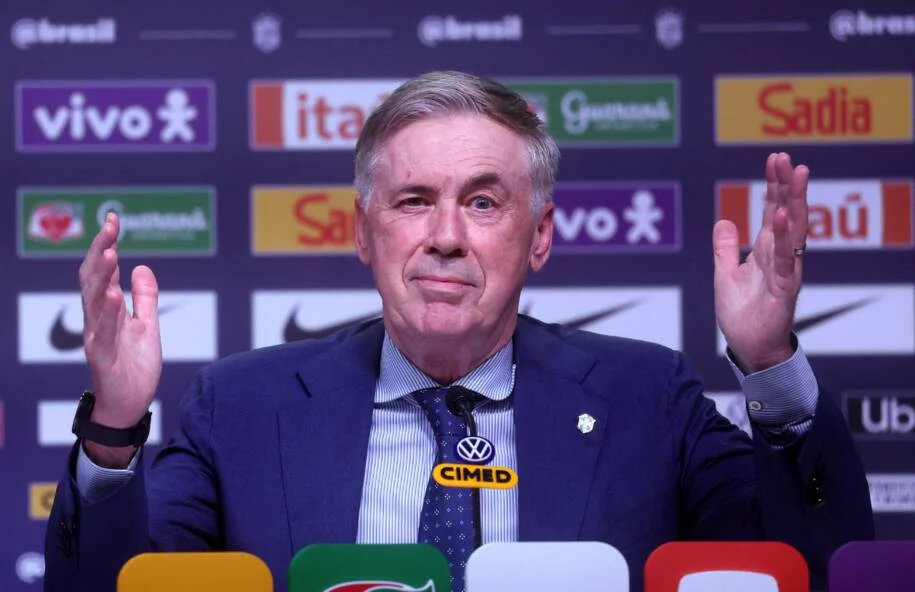 Carlo Ancelotti convoca seleção brasileira e ignora ausência de Neymar