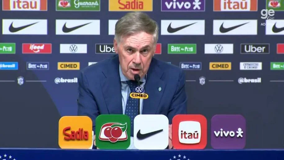 Carlo Ancelotti surpreende e deixa Neymar de fora da convocação final da Seleção