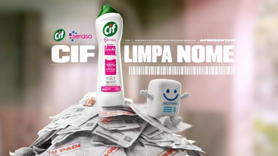 Cif e Serasa lançam promoção milionária para 'limpar o nome' dos brasileiros