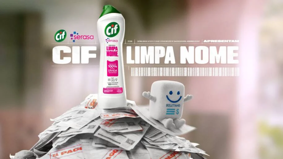Cif e Serasa lançam promoção milionária para ‘limpar o nome’ dos brasileiros