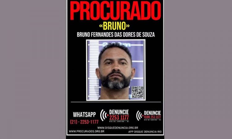 Disque Denúncia procura ex-goleiro Bruno após revogação de liberdade condicional