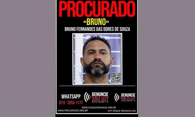 Disque Denúncia procura ex-goleiro Bruno após revogação de liberdade condicional