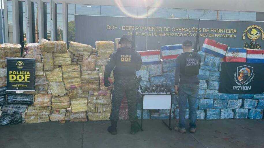 DOF e Defron desmantelam acampamento com 4 toneladas de maconha em Dourados, MS