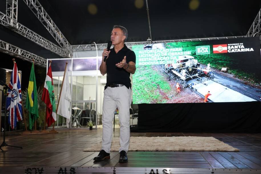 Governador Jorginho Mello autoriza restauração da SC-350 com investimento de R$ 85 milhões