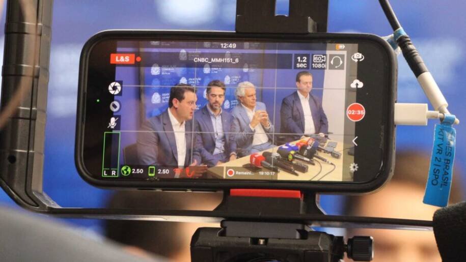 Governadores Ratinho Junior, Caiado e Leite debatem na BandTV em clima tenso