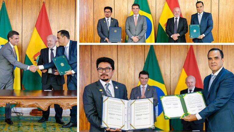 Gustavo Feliciano e líderes do Brasil e Bolívia firmam acordo turístico em Brasília