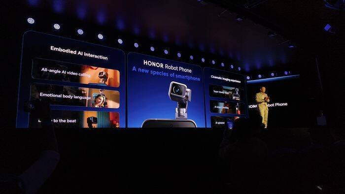 Honor revela Robot Phone com IA e câmera que se move sozinha na MWC 2026