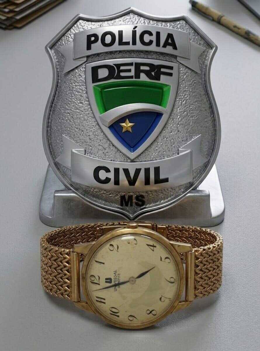 Jardineiro é preso em Campo Grande após furtar relógio de R$ 60 mil