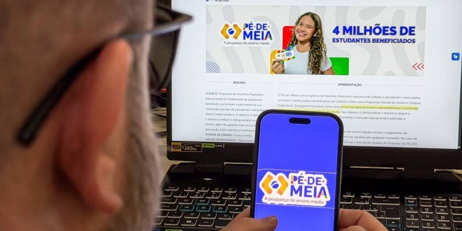 MEC credita R$ 1 mil e R$ 200 a alunos do Pé-de-Meia e gera expectativa