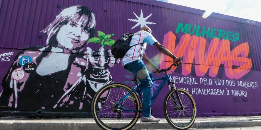 Ministérios e artistas inauguram mural em homenagem a Tainara e clamam por justiça