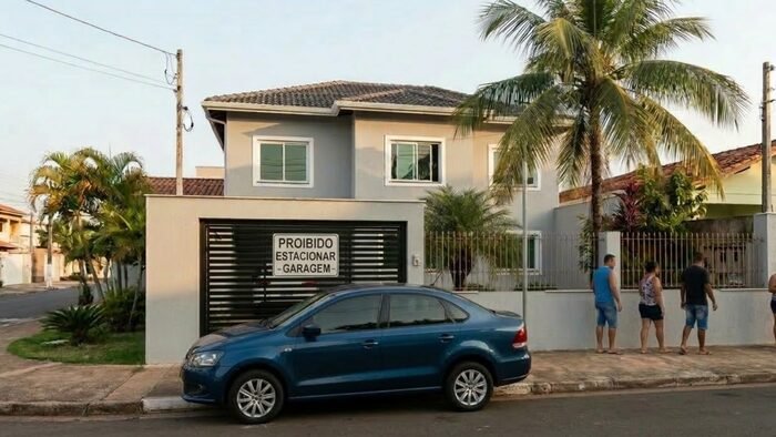 Motoristas podem ser multados por estacionar em frente às garagens; entenda