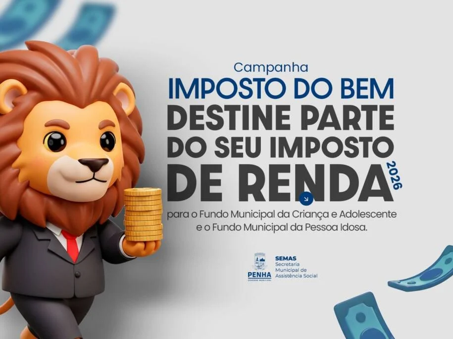 Prefeitura de Penha lança campanha ‘Imposto do Bem’ para ajudar crianças e idosos
