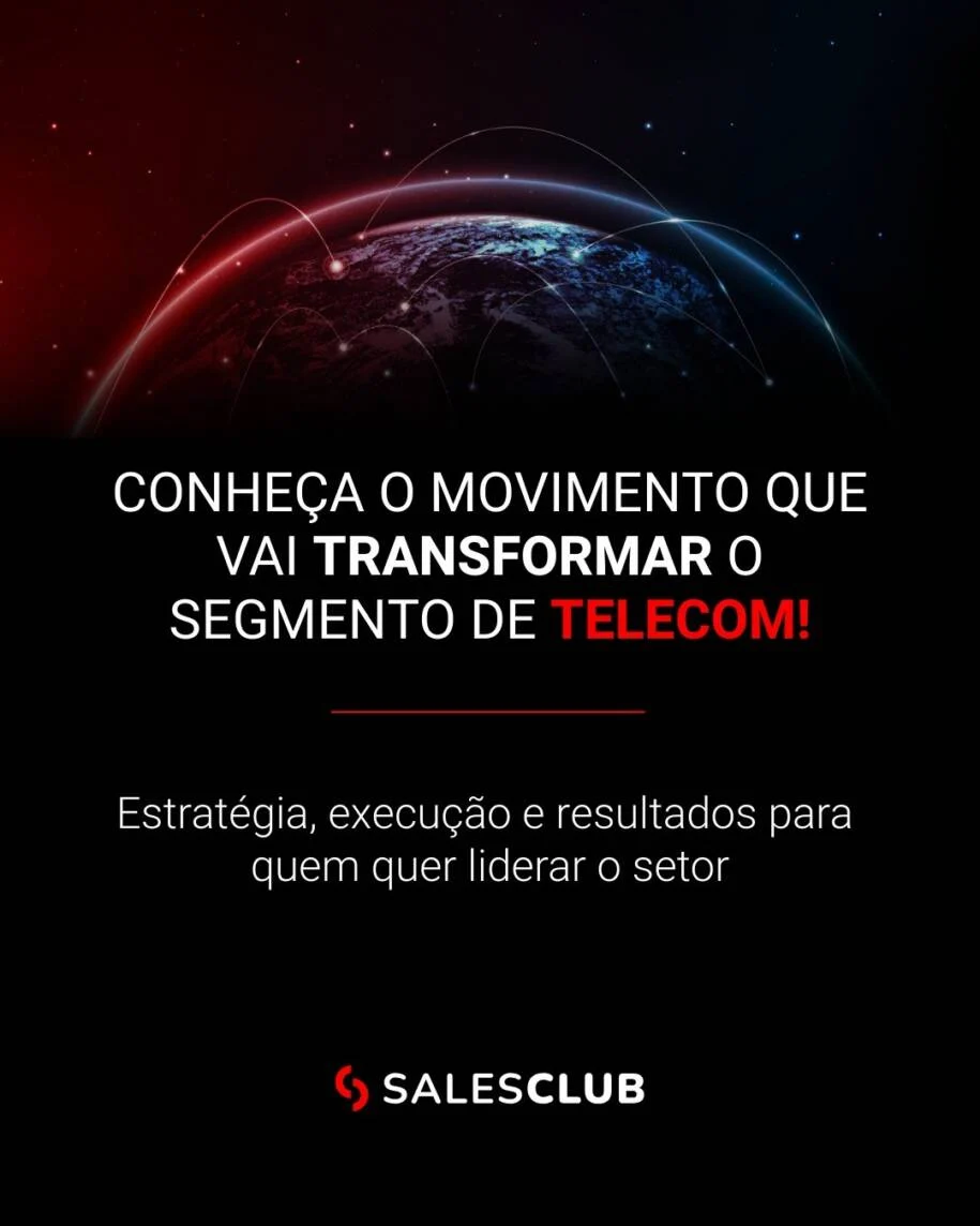 Sales Club Telecom lança iniciativa para reverter crise de crescimento no setor