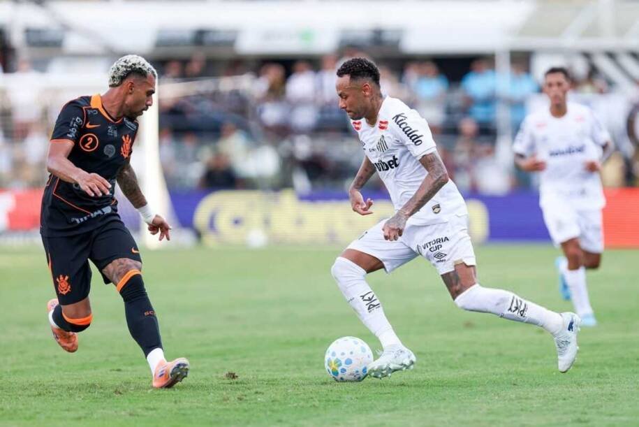 Santos e Corinthians empatam em clássico na Vila Belmiro; Luan Peres expulso!