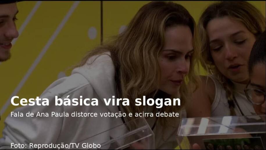 Ana Paula Renault provoca polêmica ao criticar isenção de imposto da cesta básica